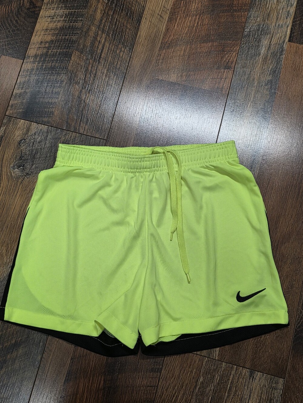 Womens Nike Dri Fit Slim Fit Short Neon Green/yellow